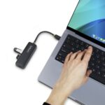 StarTech.com 4-Port USB 3.2 Gen 1 USB-C Hub, 5Gbps, USB-C to 4x USB-A, Black
