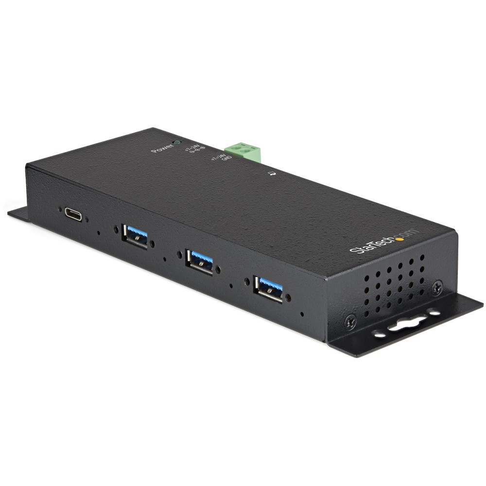 StarTech.com 4-Port USB 3.2 Gen 2 10Gbps Industrial USB-C Hub - Black StarTech.com 4-Port USB 3.2 Gen 2 10Gbps Industrial USB-C Hub - Black