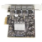 StarTech.com 4-Port USB 3.2 Gen 2 PCIe Card, 10Gbps USB-A, ASM3142/ASM1812 Chipset, Black