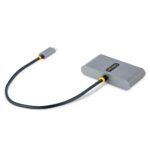 StarTech.com 4-Port USB-C Hub, 2x USB-A + 2x USB-C, 100W PD, 5Gbps, 0.3m Cable, Grey
