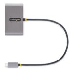 StarTech.com 4-Port USB-C Hub, 2x USB-A + 2x USB-C, 100W PD, 5Gbps, 0.3m Cable, Grey