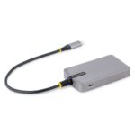 StarTech.com 4-Port USB-C Hub, USB 3.2 Gen 1 (5Gbps), Bus Powered, Micro-USB Auxiliary Power, Grey, 0.3m Cable