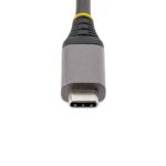 StarTech.com 4-Port USB-C Hub, USB 3.2 Gen 1 (5Gbps), Bus Powered, Micro-USB Auxiliary Power, Grey, 0.3m Cable