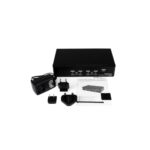 StarTech.com 4 Port USB DisplayPort KVM Switch with Audio, 3840x2400, Black