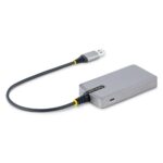 StarTech.com 4-Port USB Hub - USB 3.2 Gen 1 (5Gbps), Bus Powered, USB-A to 4x USB-A, 0.3m, Grey