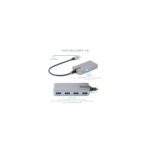 StarTech.com 4-Port USB Hub - USB 3.2 Gen 1 (5Gbps), Bus Powered, USB-A to 4x USB-A, 0.3m, Grey