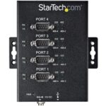 StarTech.com 4 Port USB to RS232/RS422/RS485 Serial Adapter - Industrial Hub, 15kV ESD