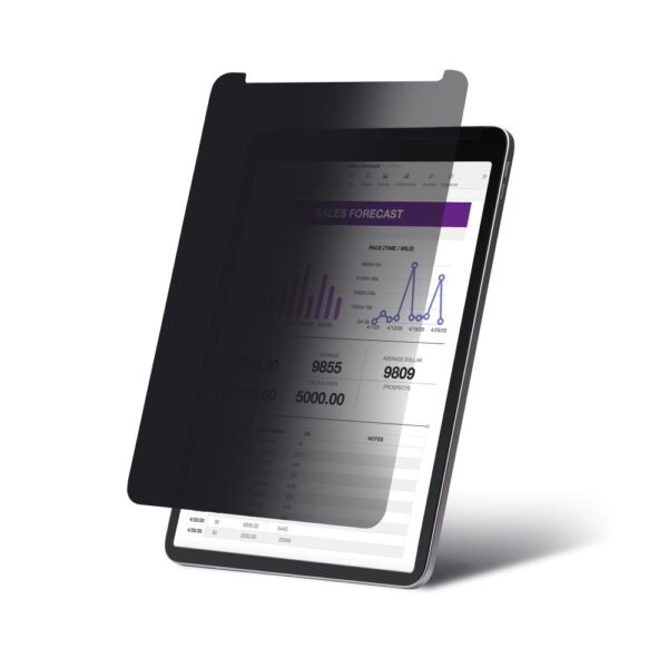 StarTech.com 4-Way Privacy Screen for 12.9" iPad Pro (3rd Gen+), 30 Deg. View, 51% Blue Light Reduction, Matte, Black