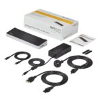 StarTech.com 4K USB-C Dock, Triple Monitor, USB-C to HDMI & DisplayPort, 100W PD