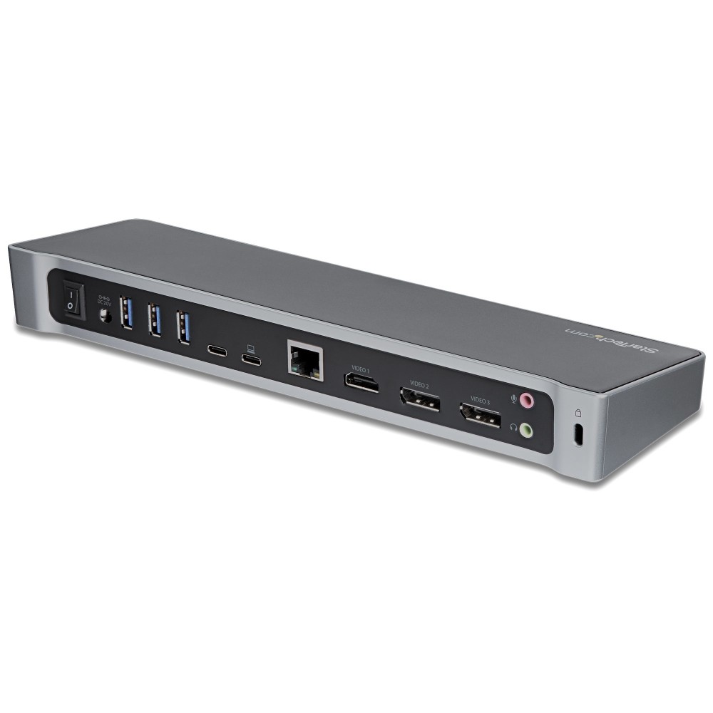 StarTech.com 4K USB-C Dock, Triple Monitor, USB-C to HDMI & DisplayPort, 100W PD StarTech.com 4K USB-C Dock, Triple Monitor, USB-C to HDMI & DisplayPort, 100W PD