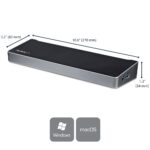 StarTech.com 4K USB-C Dock Triple UHD 4K Monitor Docking Station 60W Power Delivery