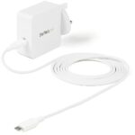StarTech.com 60W USB-C PD Wall Charger with 2m USB-C Cable - White