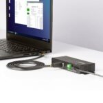 StarTech.com 7-Port Managed USB Hub, Industrial, USB 3.2 Gen 1 5Gbps, Metal, Wall/Desk/DIN-Rail Mount, Black