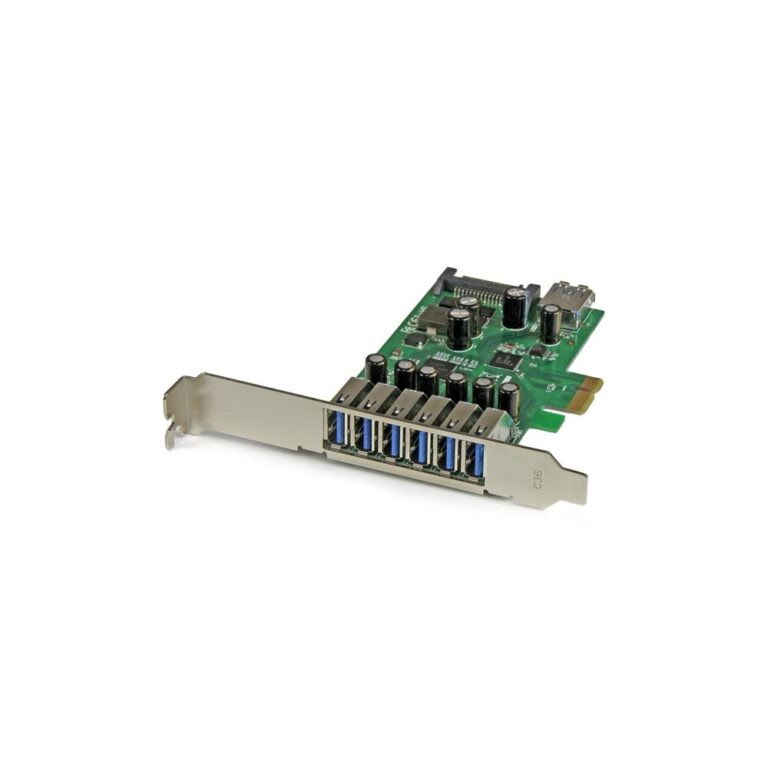StarTech.com 7-Port PCIe USB 3.0 Card - 5Gbps - Standard & Low-Profile Design