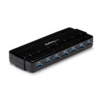 StarTech.com 7-Port USB 3.2 Gen 1 Hub - 5Gbps, Type-B Host, 7x Type-A Ports, Black