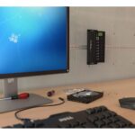 StarTech.com 7-Port USB 3.2 Gen 1 Hub - Steel, Din Rail/Wall/Desk Mount, 5Gbps, Black