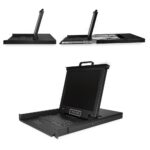 StarTech.com 8 Port Rackmount KVM Console with 17" 1280x1024 LCD Monitor - Black