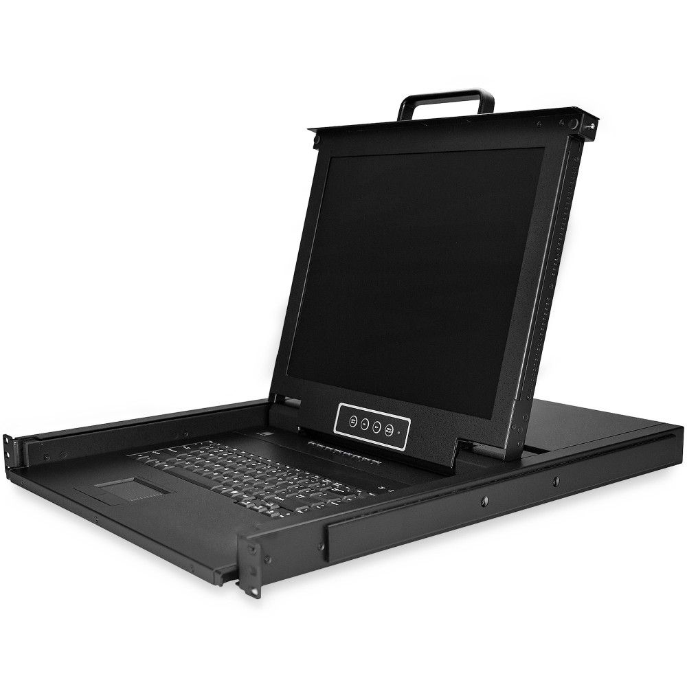 StarTech.com 8 Port Rackmount KVM Console with 17" 1280x1024 LCD Monitor - Black