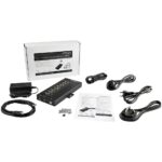 StarTech.com 8 Port USB 2.0 to RS232/RS485/RS422 Serial Hub Adapter, IP30 Rated, Din Rail Mountable, Black
