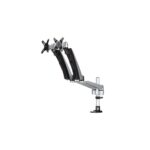 StarTech.com ARMDUAL30 Dual Monitor Arm, Full Motion, up to 30" Displays, 18kg Capacity, Black/Silver