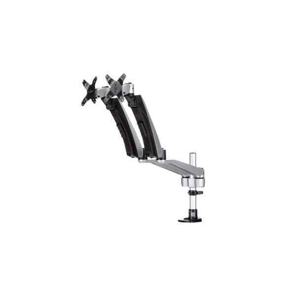 StarTech.com ARMDUAL30 Dual Monitor Arm, Full Motion, up to 30" Displays, 18kg Capacity, Black/Silver