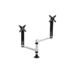 StarTech.com ARMDUAL30 Dual Monitor Arm, Full Motion, up to 30" Displays, 18kg Capacity, Black/Silver