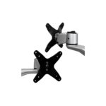 StarTech.com ARMDUAL30 Dual Monitor Arm, Full Motion, up to 30" Displays, 18kg Capacity, Black/Silver