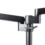 StarTech.com ARMDUALPIVOT Desk Mount Dual Monitor Arm, Full Motion, up to 2x 32" Displays, Clamp/Grommet, Black