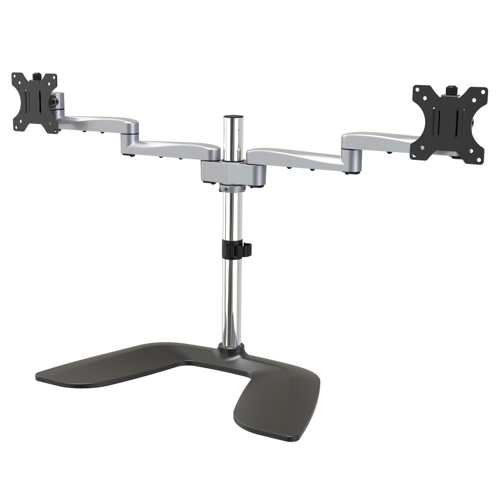 StarTech.com ARMDUALSS Dual Monitor Stand for 2x up to 32" (8kg) Displays, Height Adjustable, Black/Silver StarTech.com ARMDUALSS Dual Monitor Stand for 2x up to 32" (8kg) Displays, Height Adjustable, Black/Silver