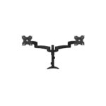 StarTech.com Articulating Dual Monitor Arm for 12-24" Displays, Desk Clamp, 13.6kg, Black