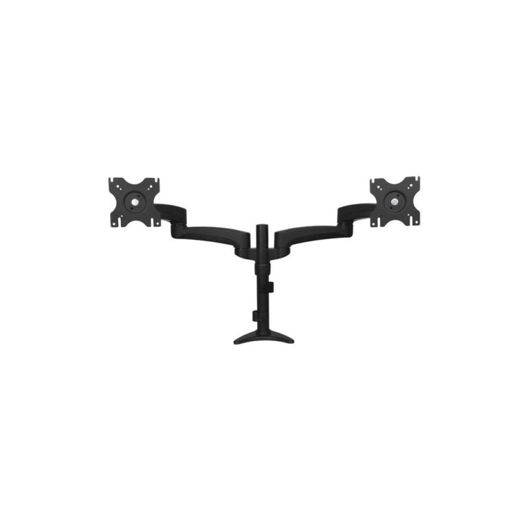 StarTech.com Articulating Dual Monitor Arm for 12-24" Displays, Desk Clamp, 13.6kg, Black