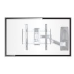 StarTech.com Articulating TV Wall Mount, 26" to 65" VESA, 45kg, 180° Swivel, Black/Silver