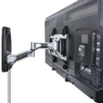StarTech.com Articulating TV Wall Mount, 26" to 65" VESA, 45kg, 180° Swivel, Black/Silver