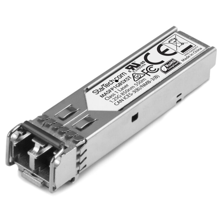 StarTech.com Cisco Meraki MA-SFP-1GB-SX Compatible SFP Module, 1.25Gbps, 550m, MMF, LC, DDM