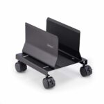 StarTech.com Computer Tower Cart, Mobile CPU Caddy, 21kg, Adjustable 132-220mm, Black