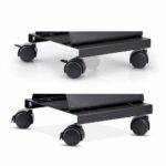 StarTech.com Computer Tower Cart, Mobile CPU Caddy, 21kg, Adjustable 132-220mm, Black