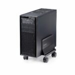 StarTech.com Computer Tower Cart, Mobile CPU Caddy, 21kg, Adjustable 132-220mm, Black