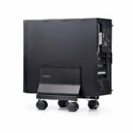 StarTech.com Computer Tower Cart, Mobile CPU Caddy, 21kg, Adjustable 132-220mm, Black