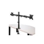 StarTech.com Desk Mount Dual Monitor Arm for up to 32" Displays - Clamp/Grommet - Black