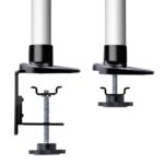 StarTech.com Desk Mount Monitor Arm for 17-30" Screens, VESA 75/100mm, Clamp/Grommet, Black/Silver