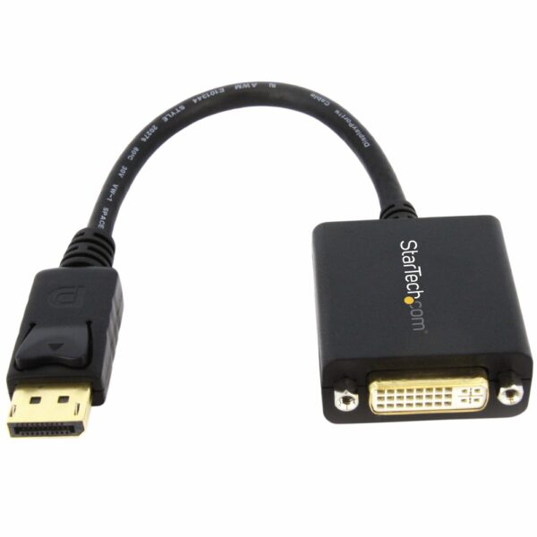 StarTech.com DisplayPort 1.2 to DVI-D Adapter - 0.152m Passive Video Converter, 1920x1200, Black