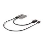 StarTech.com DisplayPort 1.4 to 2x DisplayPort MST Hub, Dual 4K 60Hz, 0.3m, Grey
