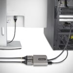 StarTech.com DisplayPort 1.4 to 2x DisplayPort MST Hub, Dual 4K 60Hz, 0.3m, Grey