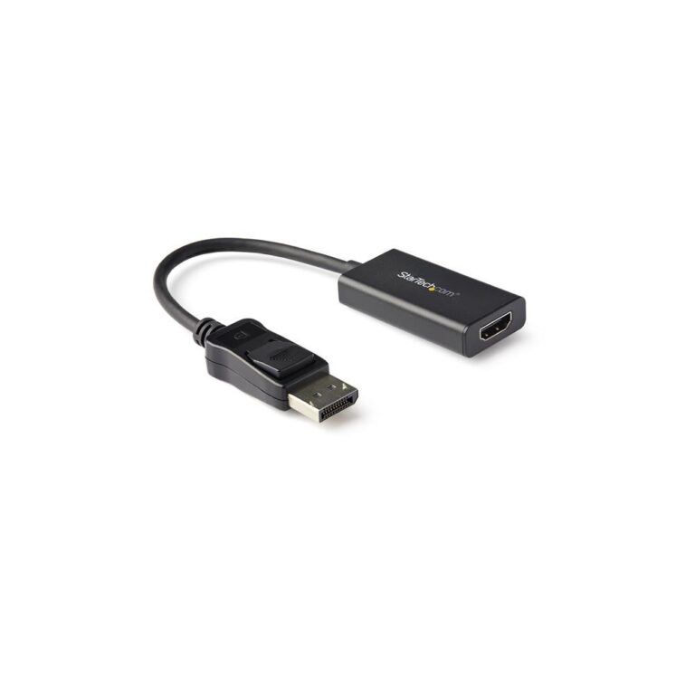StarTech.com DisplayPort 1.4 to HDMI 2.0b Active Adapter 4K 60Hz HDR Black 0.122m