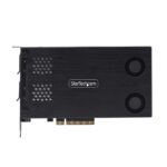 StarTech.com Dual-Bay M.2 NVMe SSD to PCIe x8 Mobile Rack, PCIe 4.0, Hot-Swap, Black