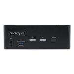 StarTech.com Dual DisplayPort 1.4 KVM Switch, 8K 60Hz 144Hz, 2x USB 10Gbps, 2 Port, Black