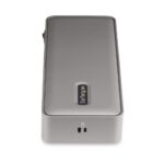 StarTech.com Dual-Laptop USB-C KVM Docking Station, Dual 4K 60Hz DisplayPort, 90W/45W PD, Silver