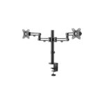 StarTech.com Dual Monitor Desk Mount Arm for up to 32" Displays - Clamp, 8kg Capacity, Black