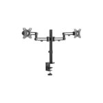 StarTech.com Dual Monitor Desk Mount Arm for up to 32" Displays - Clamp, 8kg Capacity, Black