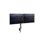 StarTech.com Dual Monitor Desk Mount Arm for up to 32" Displays - Clamp, 8kg Capacity, Black